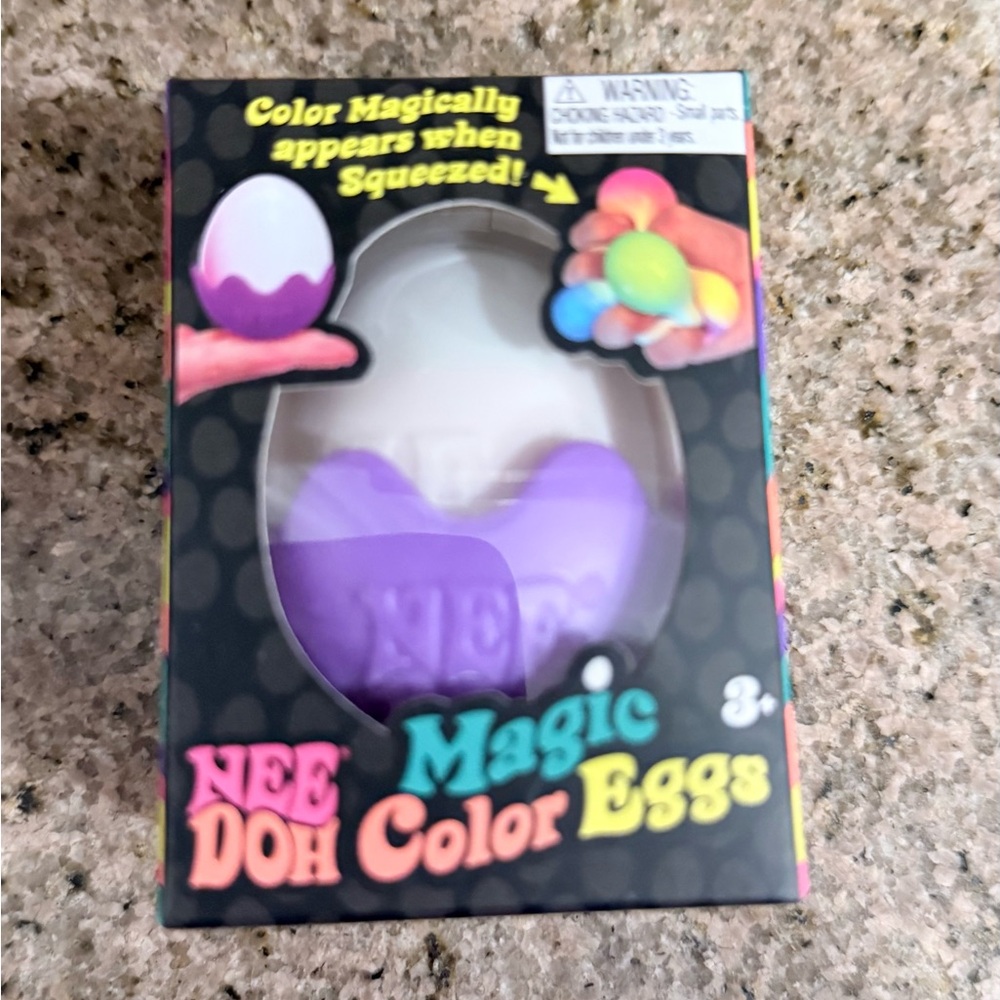 NeeDoh Magic Color Eggs - Purple - Kids Stress Relief Toy